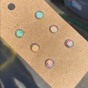 NEW Faux Druzy Stud Earrings Bundle